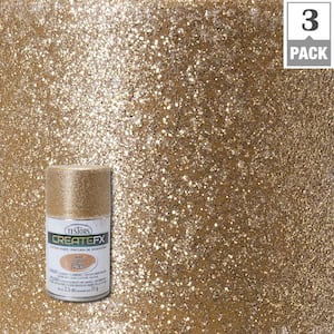 2.5 oz. Gold Glitter Spray Paint (3-Pack)