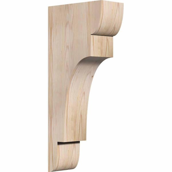 Ekena Millwork 5-1/2 in. x 12 in. x 28 in. Douglas Fir New Brighton Smooth Corbel