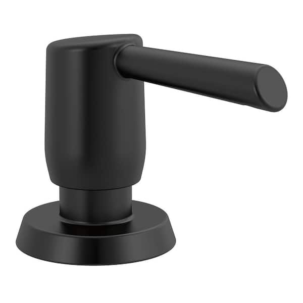 Delta Essa Deck Mount Metal Soap Dispenser in Matte Black