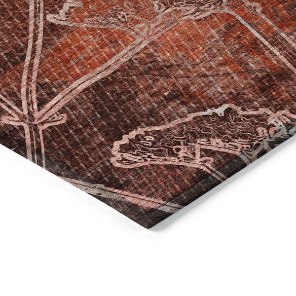 Chantille Machine Washable Indoor/Outdoor Abstract ACN2239 Merlot 3 ft. x 5 ft. Area Rug