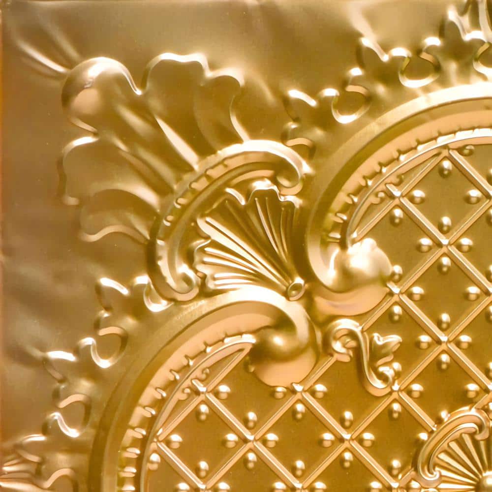 Take Home Sample - Majestic Lincoln Copper 1 ft. x 1 ft. Decorative Tin Style Nail Up Ceiling Tile (1 sq. ft./case) price history on PriceWatchPro