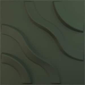 11-7/8"W x 11-7/8"H Lane EnduraWall Decorative 3D Wall Panel, Satin Hunt Club Green (Covers 0.98 Sq.Ft.)