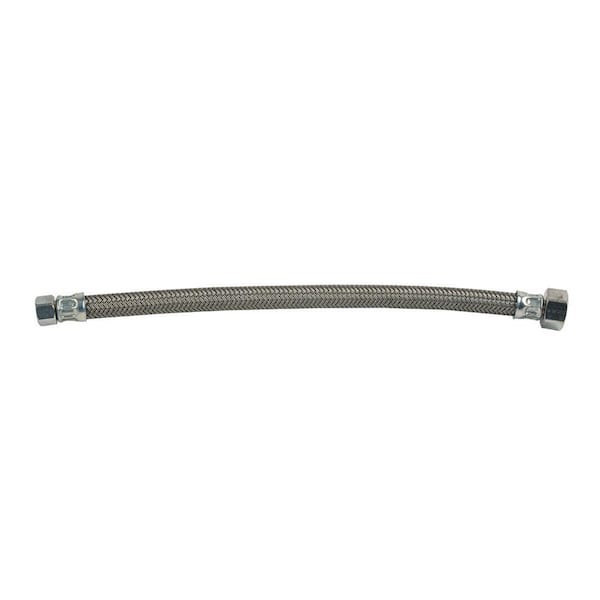 BrassCraft 3/8 in. Flare x 1/2 in. FIP x 12 in. Braided Polymer