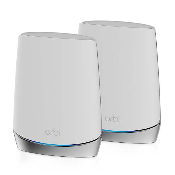 Photo 1 of Orbi AX4200 Tri-Band WiFi 6 Mesh System with Router + 1 Satellite Extender - 4.2Gbps --PACKAGING IS DAMAGED--