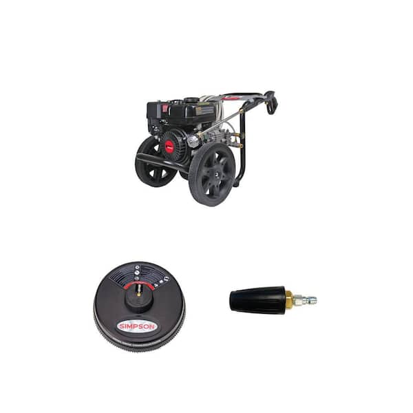 3400 PSI 2.5 GPM Gas Pressure Washer with 195cc Engine, 15 in. Surface Cleaner and Turbo Nozzle Combo
