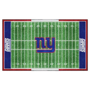 New York Giants Green 6 ft. x 10 ft. Plush Area Rug