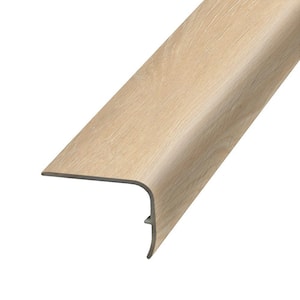 Pearl 1.32 in. T x 1.88 in. W x 78.7 in. L Vinyl Stair Nose Molding