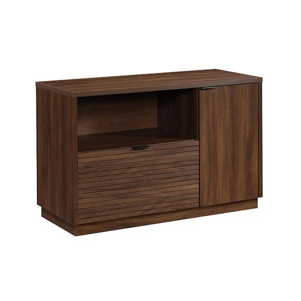 SAUDER Englewood 46.378 in. W Spiced Mahogany Office Credenza with File Drawer