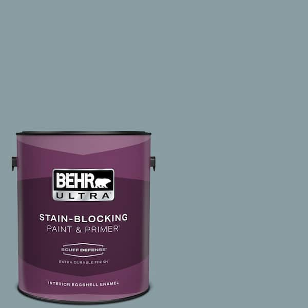 BEHR ULTRA 1 gal. #540F-4 Shale Gray Extra Durable Eggshell Enamel Interior Paint & Primer