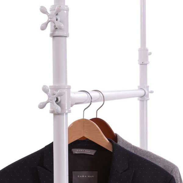 Econoco - Pipeline 41 in. W x 1.25 in. H Gloss White Hangbar for Garment Rack