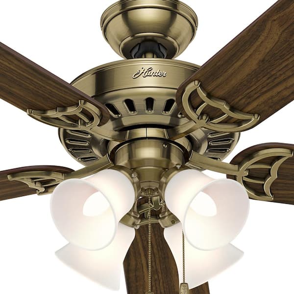 Indoor Antique Brass Ceiling Fan, Antique Brass Ceiling Fans With Light And Remote