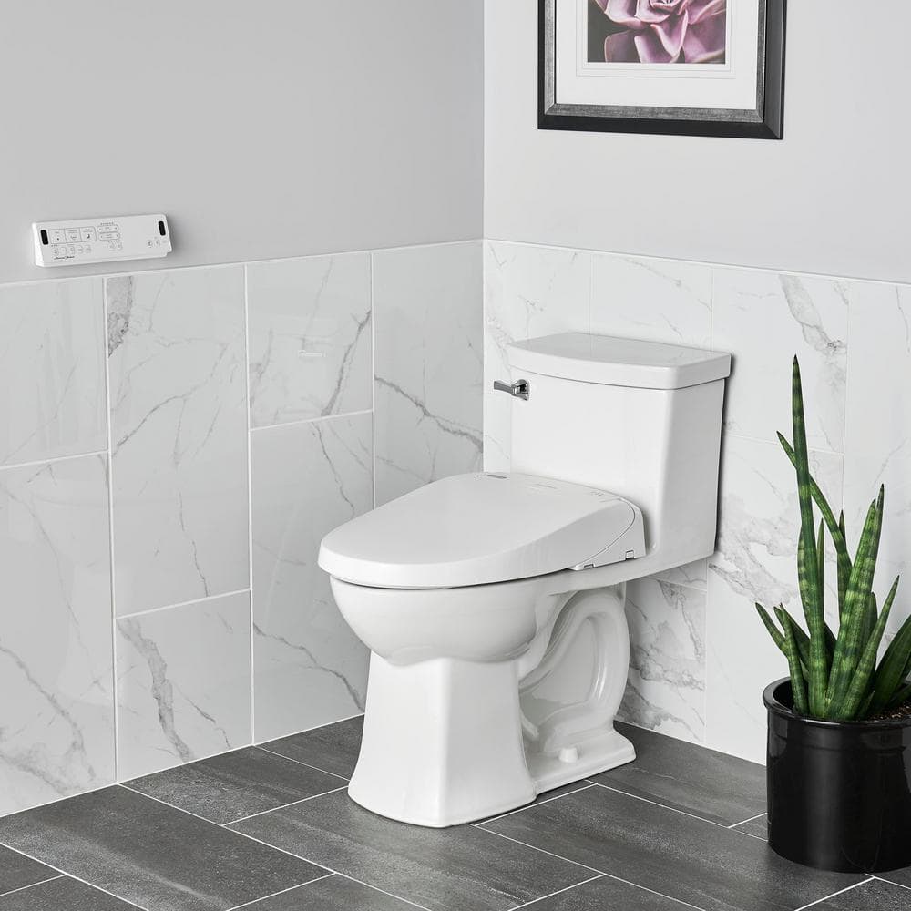 Advanced Clean White Elongated Electric Bidet Seat with Heated Feature