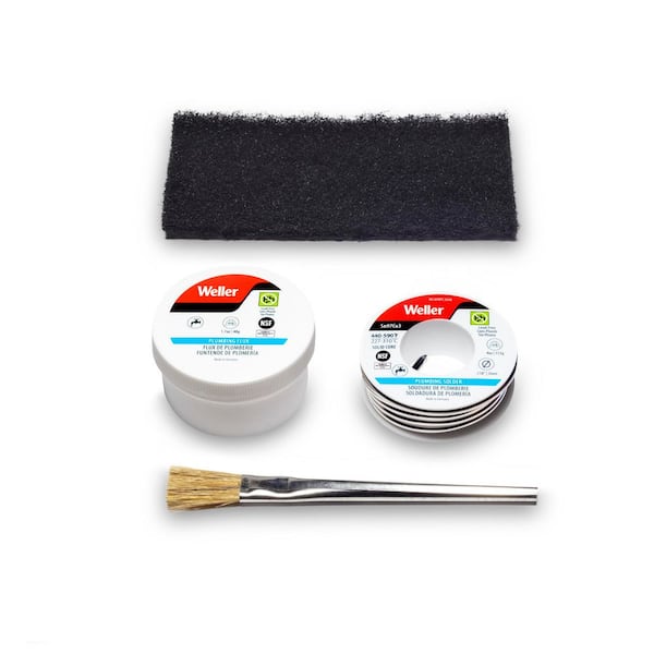Plumbing Kit with Flux, Brush, and Abrasive Tape