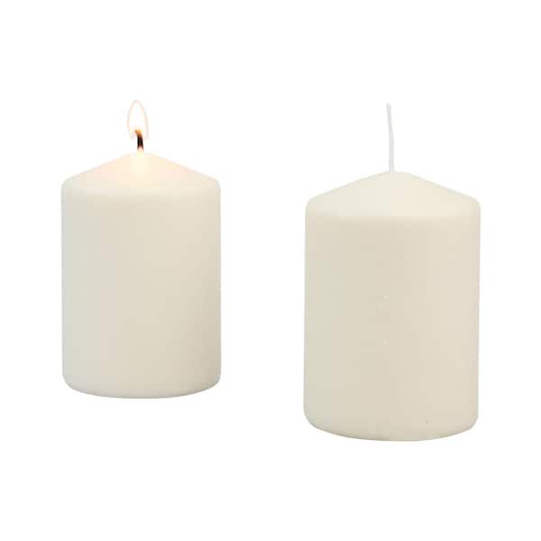 Stonebriar Collection Ivory Unscented 4in. Pillar Candle (Set of 6)
