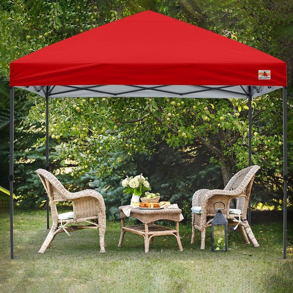 ABCCANOPY 10 ft. x 10 ft. Red Instant Pop Up Canopy Tent