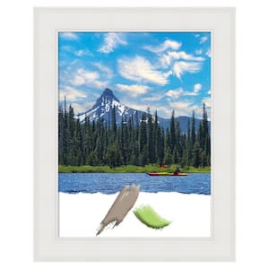 Textured White Picture Frame Opening Size 18x24 in.