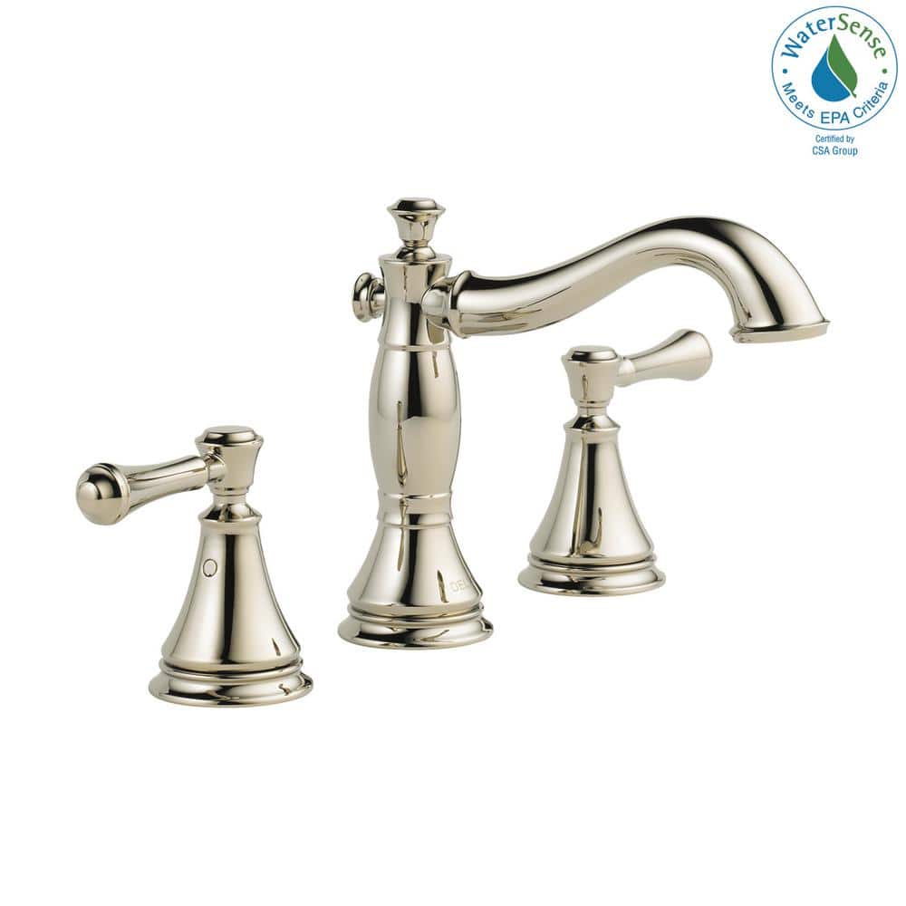 Elegant Widespread 2-Handle Stainless Steel Bathroom Faucet