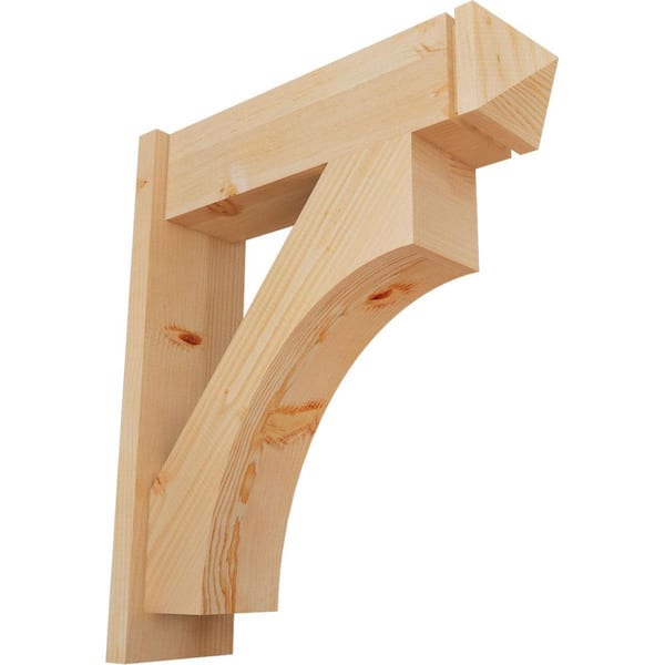 Ekena Millwork 8 in. x 30 in. x 26 in. Westlake Arts and Crafts Smooth Douglas Fir Outlooker