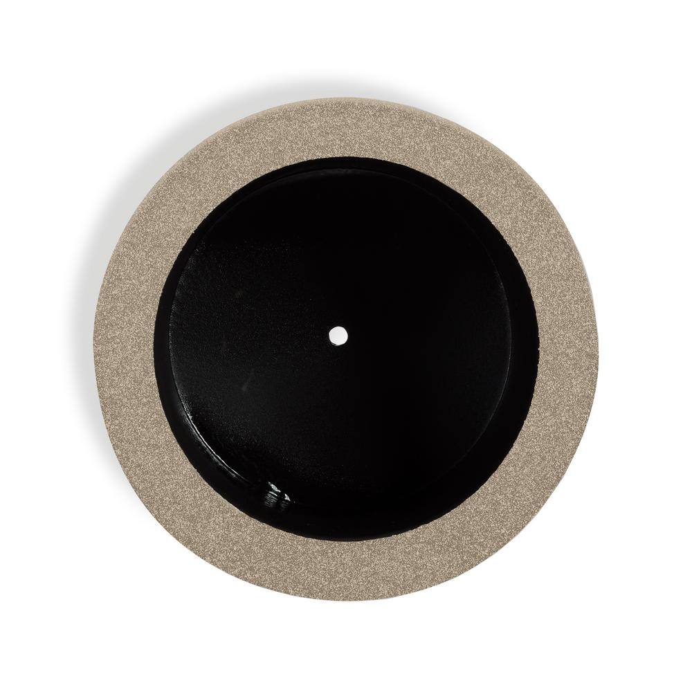 Baja 23" Sandstone Granite Modern Round Outdoor Planter