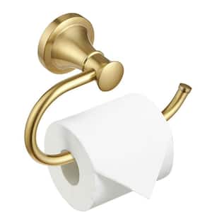 Wall Mounted Stainless Steel Toilet Paper Holder Toilet Paper Hanger in Brushed Gold