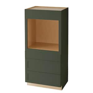 Avondale 33 in. W x 24 in. D x 72 in. H Ready to Assemble Plywood Shaker Single Oven Kitchen Cabinet in Fern Green