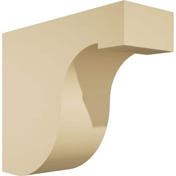 Ekena Millwork Standard Del Monte 4 in. W x 10 in. H x 12 in. D Polyurethane Rafter Tail Outlooker