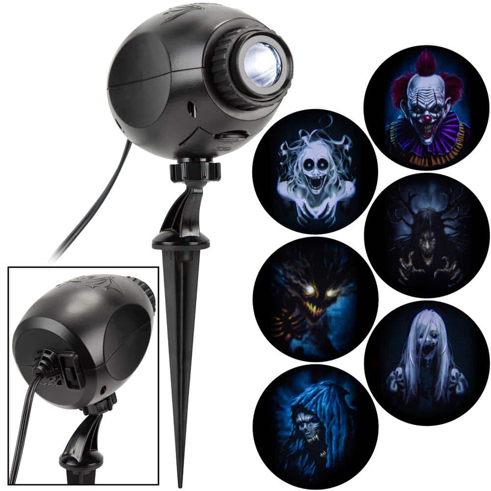 Home Accents Holiday LED Creepy Characters Illusion Projector 24GM52543