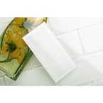 Alabaster 3 in. x 6 in. x 8mm Glass Subway Wall Tile (5 sq. ft./Case)