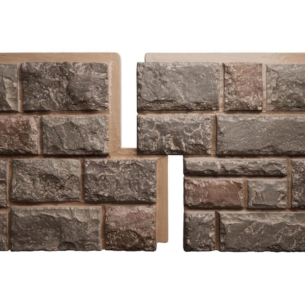 EverStone Regal Faux Stone Panel, 47 3/4"W x 24 3/4"H x 1 3/4"D, Breckenridge Color