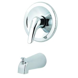 Pfirst Series 1-Handle Tub Filler Faucet Trim Kit in Polished Chrome (Valve Not Included)