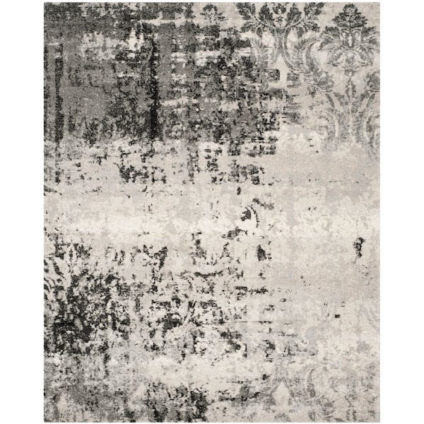 Gray 14x10 Rug SAFAVIEH Retro 10 ft. x 14 ft. Light Gray/Gray Abstract Area Rug ...
