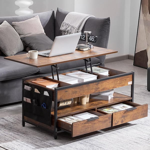 SKYSHALO Lift Top Coffee Table, 39.4 in. Rectangle Coffee