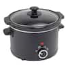 Courant 2.5 Qt. Matte Black Slow Cooker with 3 Settings CSC-2524K
