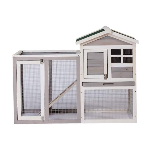 Foobrues Large Chicken Coop Wooden Rabbit Hutch