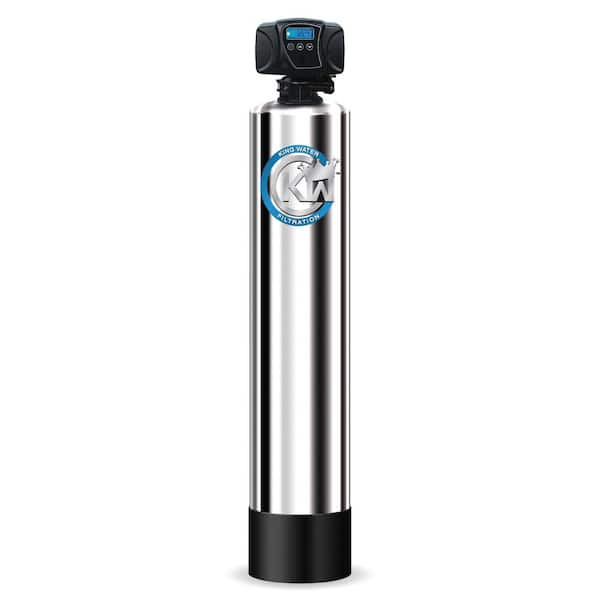 KING WATER FILTRATION Platinum Series 20 GPM 6-Stage Municipal Water Filtration and Salt-Free Conditioning System (Treats up to 4 Bathrooms)