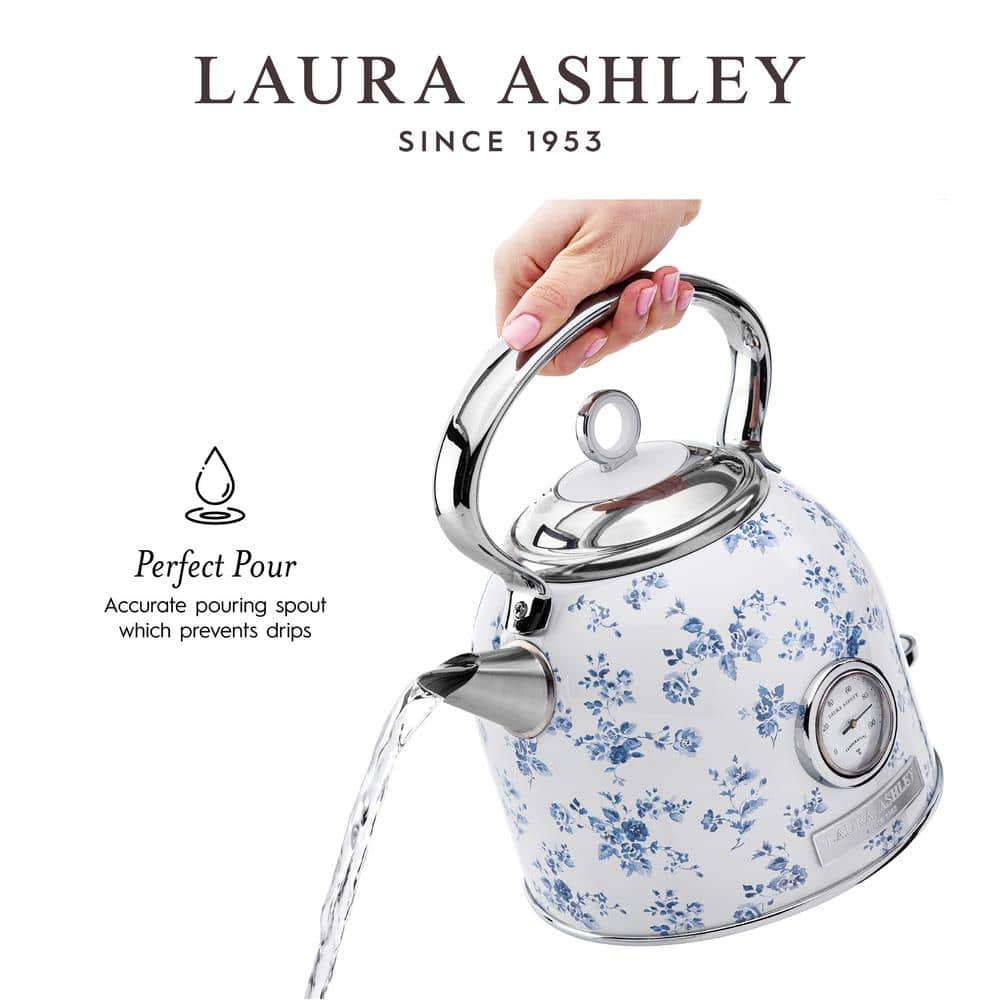 VQ 7-Cup China Rose Cordless Dome Electric Kettle with Thermometer