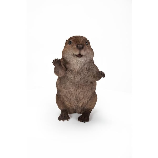 HI-LINE GIFT LTD. American Beaver Cub Standing Garden Statue