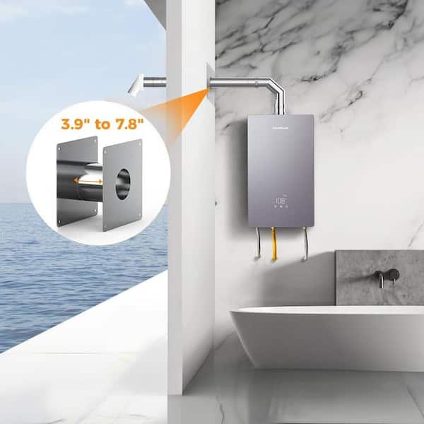 CAMPLUX Stainless Steel Horizontal Termination Vent Kit for