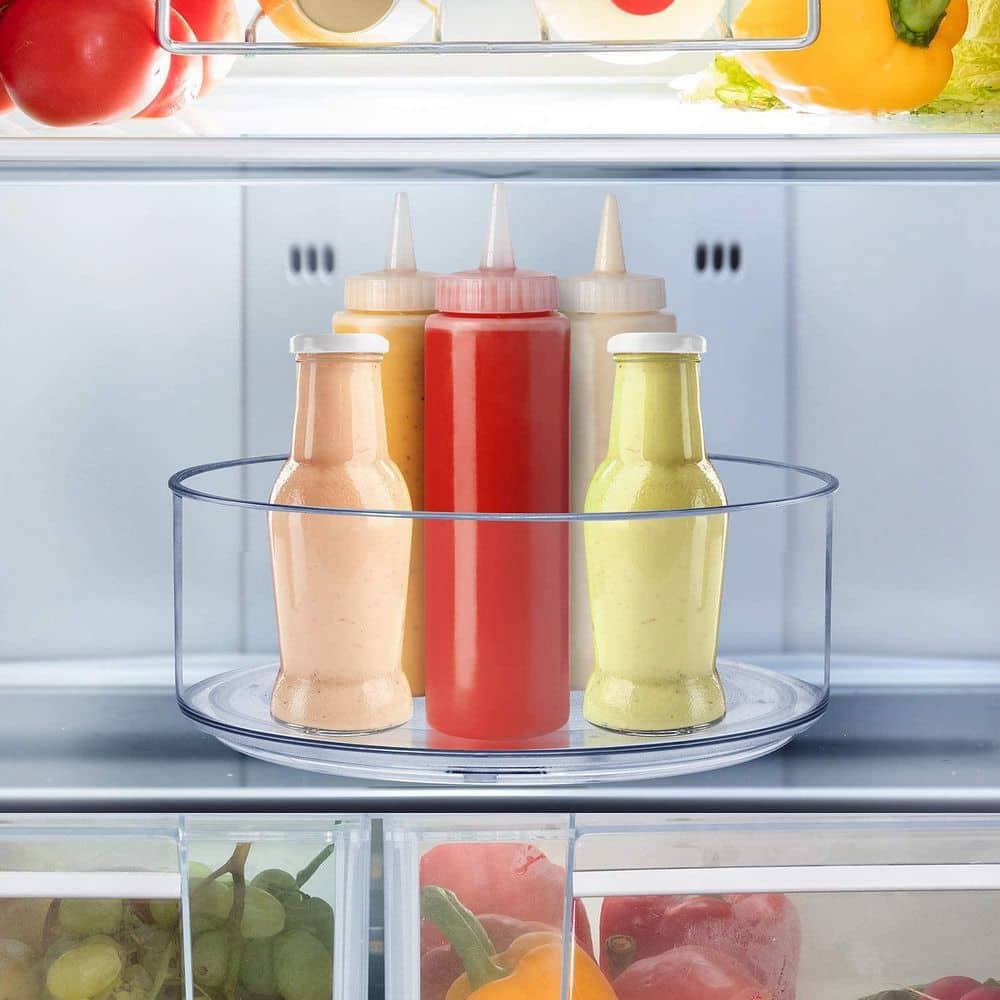 Sorbus 2 Pack Clear Lazy Susan Organizer