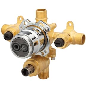 Treysta 1/2 in. 1/2 in. Brass IPS/Sweat Inlets Rough-In Valve