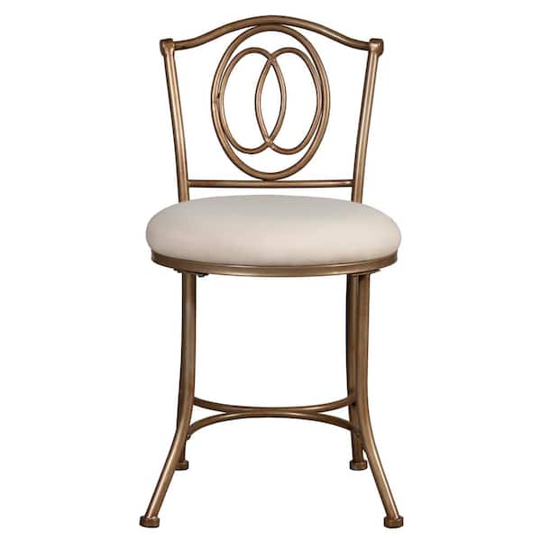 Emerson Golden Bronze Vanity Stool