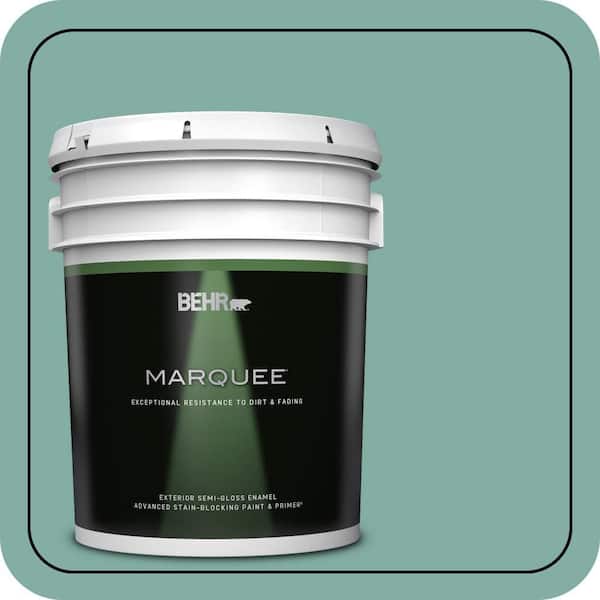 BEHR MARQUEE 5 gal. #M440-4 Summer Dragonfly Semi-Gloss Enamel Exterior Paint & Primer