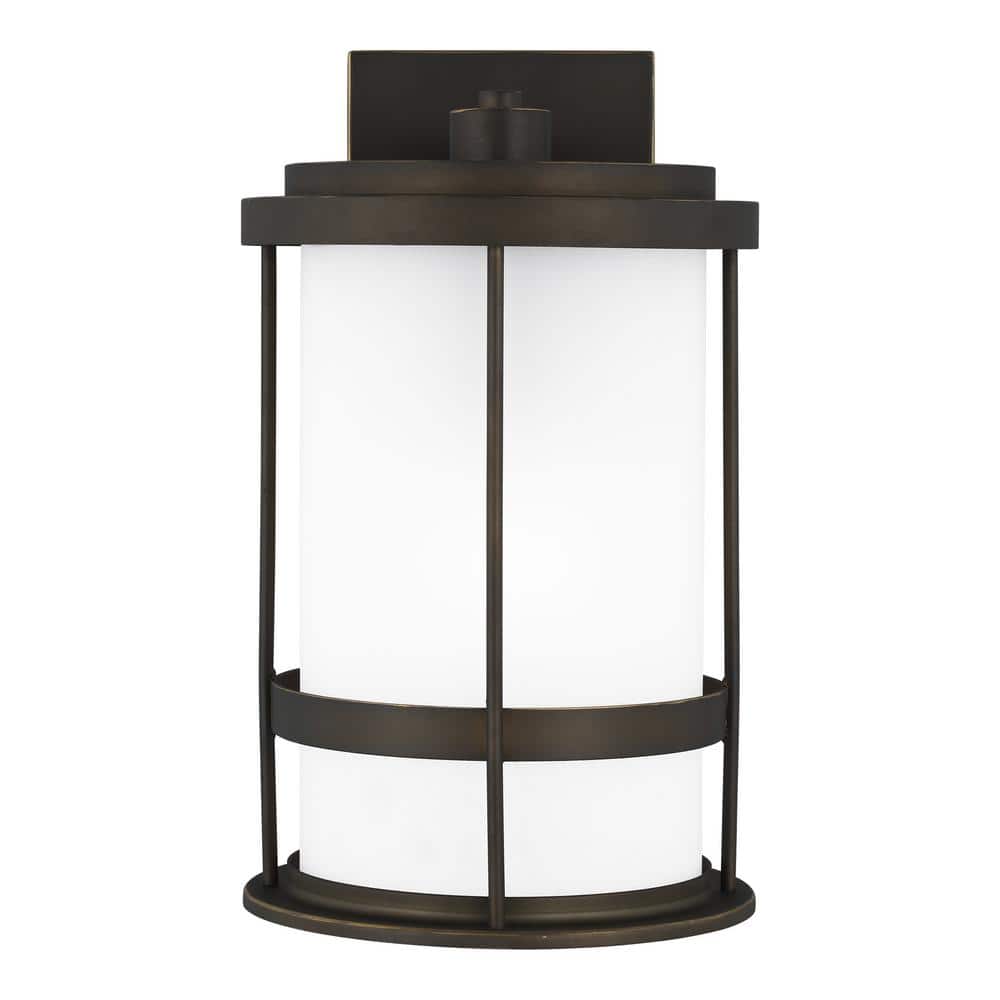 Wilburn 1-Light Antique Bronze Outdoor Wall Lantern price history on PriceWatchPro
