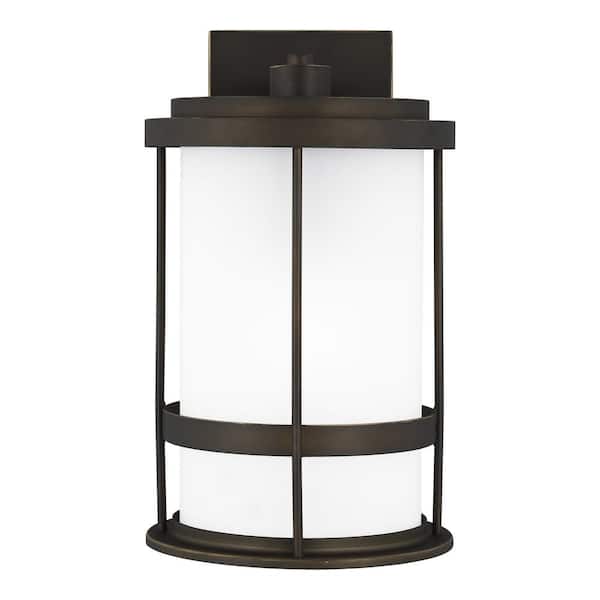 Generation Lighting Wilburn 1-Light Antique Bronze Outdoor Wall Lantern