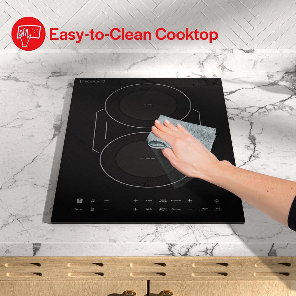 Empava - 12 in. Portable 2 Burners Induction Cooktop Countertop Stove - Thumbnail 4