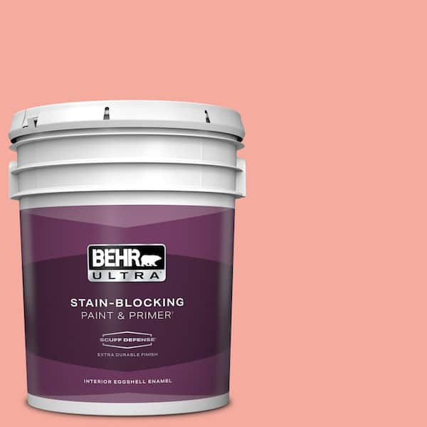 BEHR ULTRA 5 gal. #190D-4 Rosy Outlook Extra Durable Eggshell Enamel Interior Paint & Primer