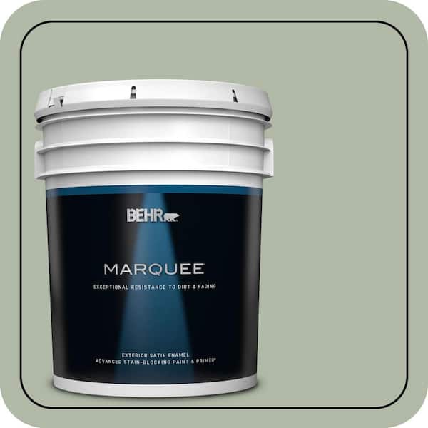 BEHR MARQUEE 5 gal. #N390-3 Jojoba Satin Enamel Exterior Paint & Primer