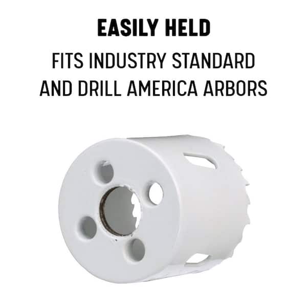IVY Classic 28038 2-3/8" Bi-Metal Variable Pitch Hole Saw – Cuts Steel, Wood & Plastic, 1-5/8" Depth, 4-6 TPI