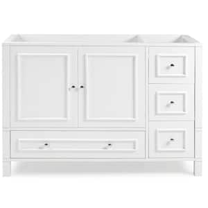 Williamsburg 48 in. W x 21 in. D x 34 in. H Bath Vanity Cabinet without Top in White