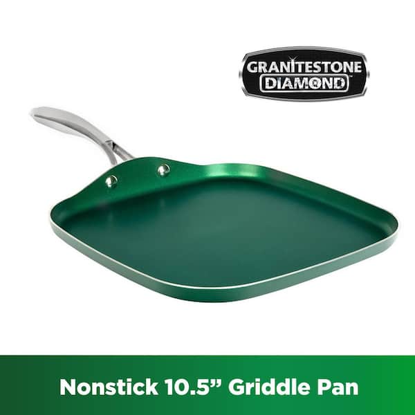  Granitestone Diamond Granite Stone Classic Emerald Pots and Pans  Set with Ultra Nonstick Durable Mineral & Diamond Tripple Coated Surface,  Stainless Steel Stay Cool Handles, 10 Piece Cookware, Green…: Home 